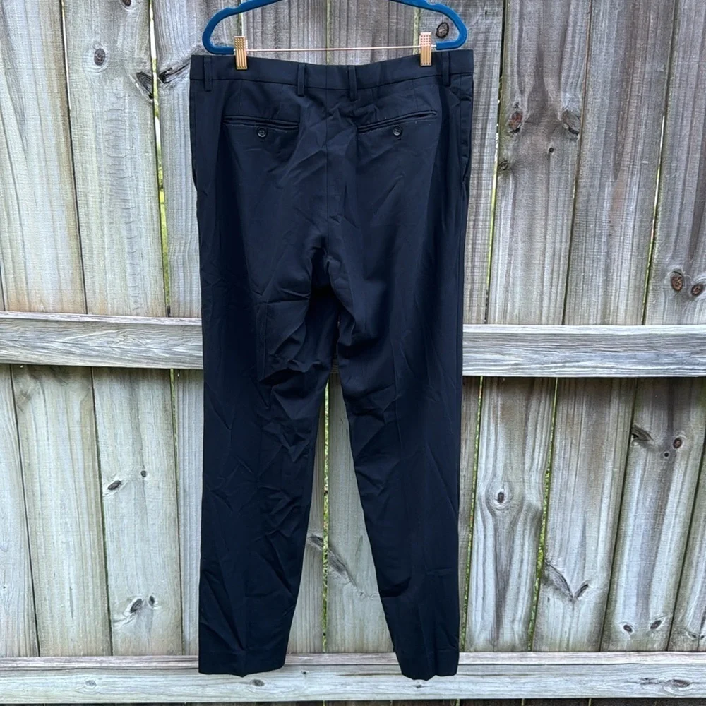 Banana Republic classic fit wool slacks, black, size 34x34